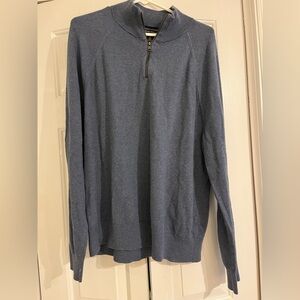 Banana Republic Men's Zip Up Sweater in Blue